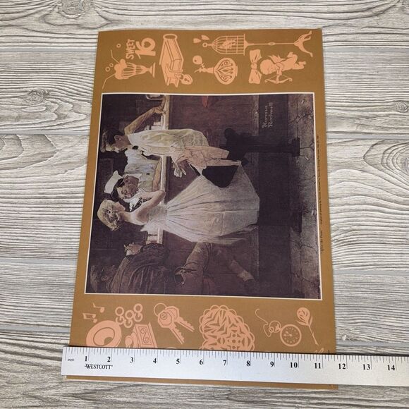 Norman Rockwell Saturday Evening Post Laminated Placemats Set Of 4 Vintage 1973 - Picture 16 of 16